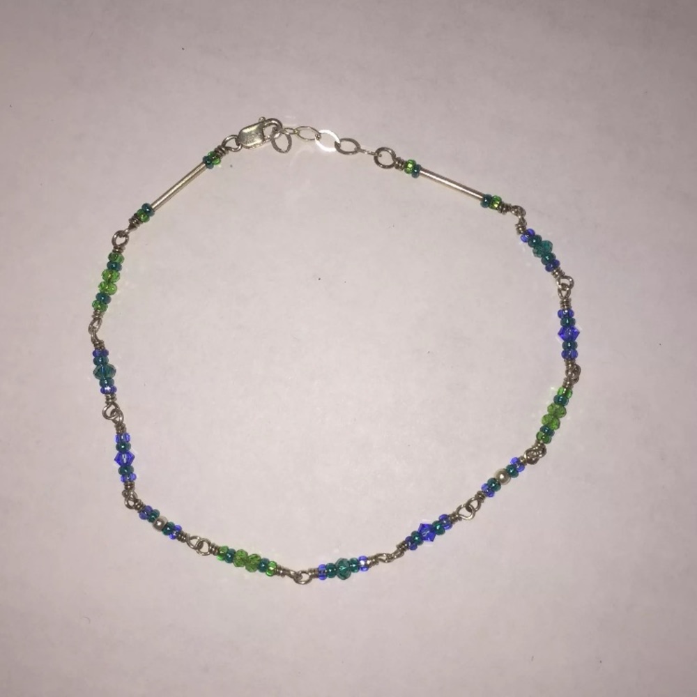 Like New Green Blue Ankle Bracelet